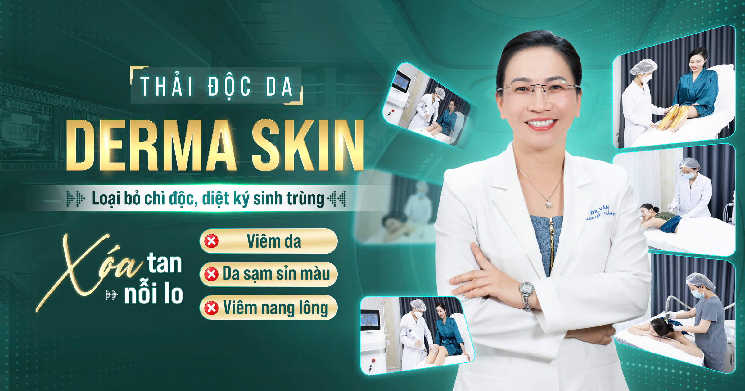 Detox thải độc da Derma Skin – Giải pháp chuyên sâu điều trị viêm nang lông, dày sừng nang lông được bác sĩ da liễu khuyên dùng