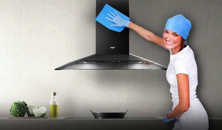 Vệ sinh máy hút mùi nhanh – sạch – không cần tháo lắp bộ phận