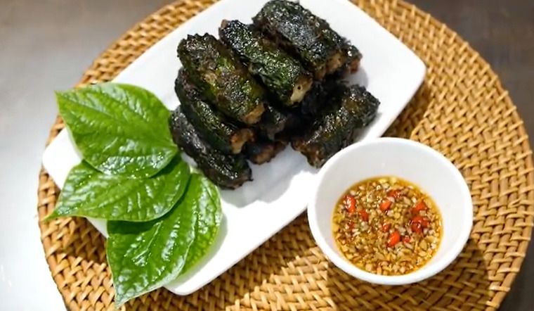 Đổi gió bữa cơm với chả lá lốt cuốn thịt bò thơm nức