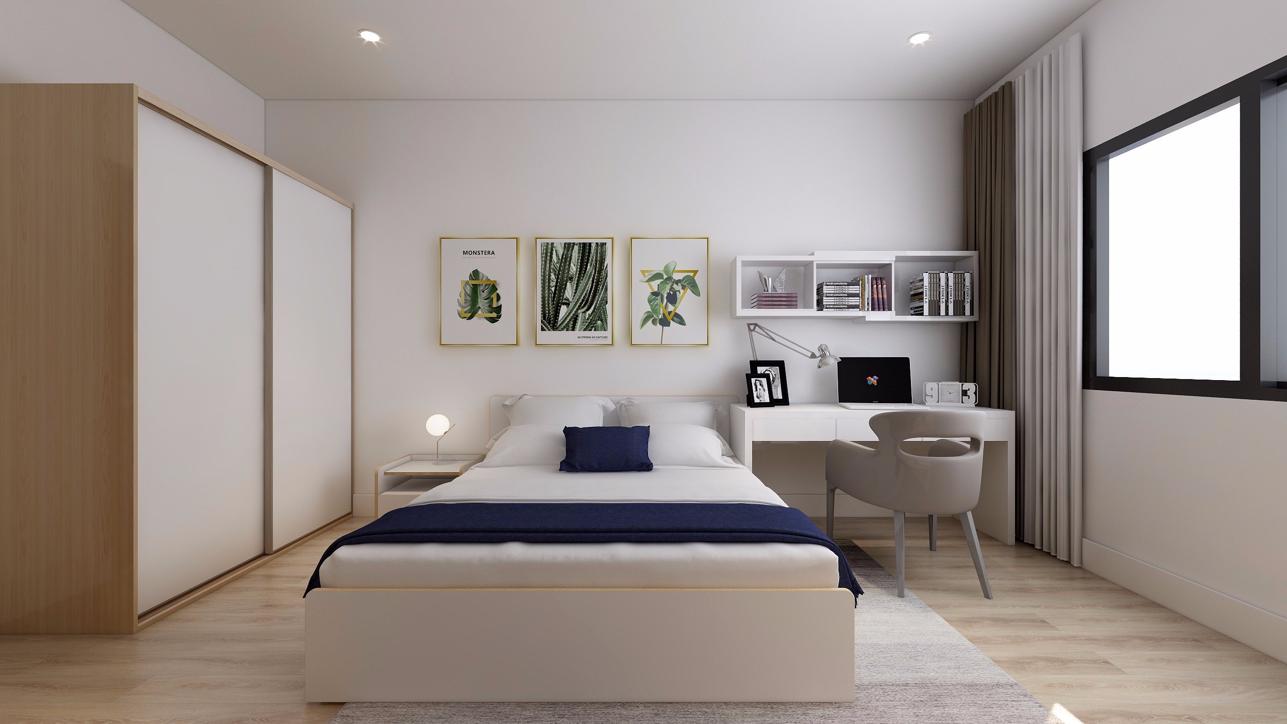 7 nguyên tắc giúp phòng ngủ nhỏ trông rộng rãi hơn