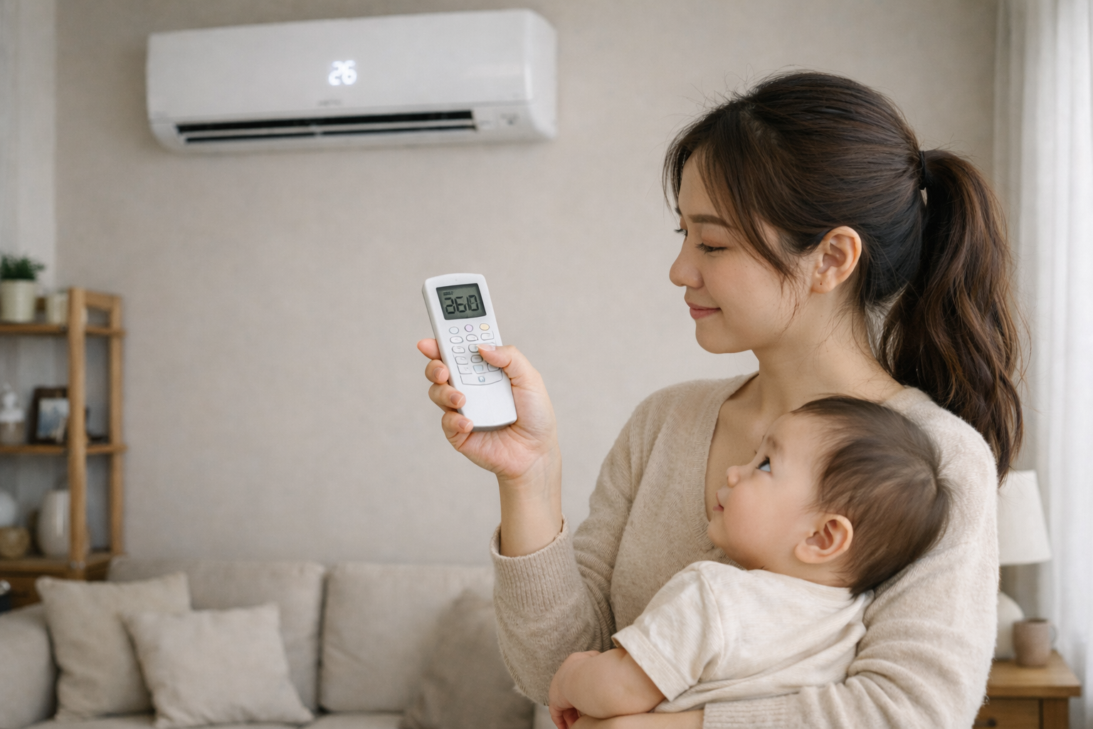 Không phải cứ 26°C là tốt: Cách dùng điều hòa đúng cho trẻ nhỏ