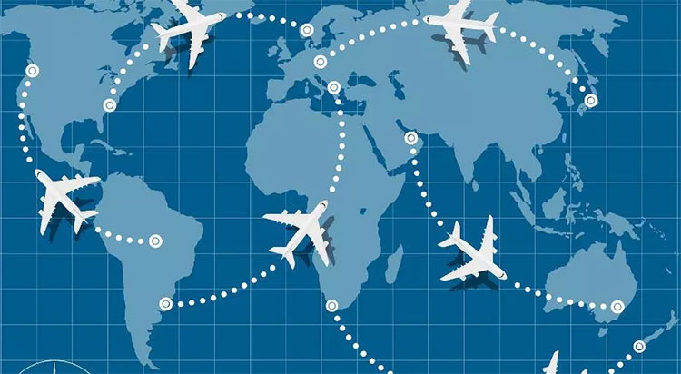 Vì sao máy bay bay “cong” trên bản đồ nhưng lại là đường ngắn nhất?