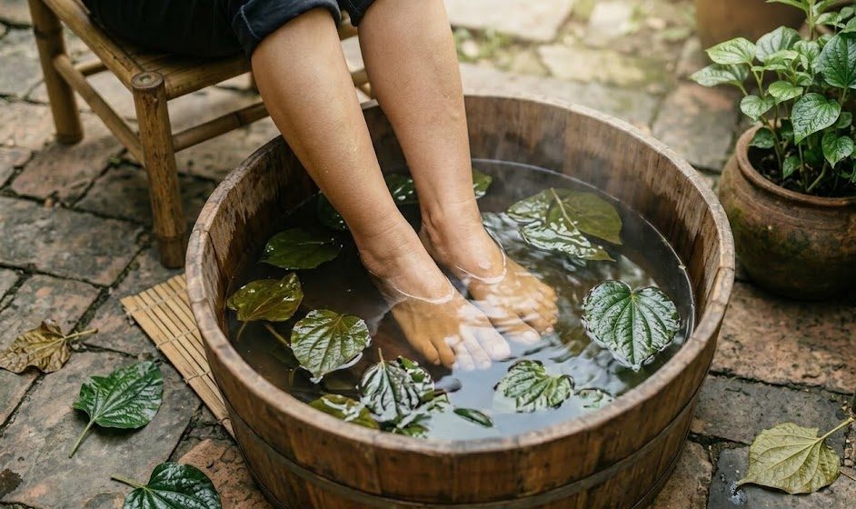 Lá lốt – “vị thuốc vườn nhà” giúp giảm đau khớp và ngủ ngon khi ngâm chân