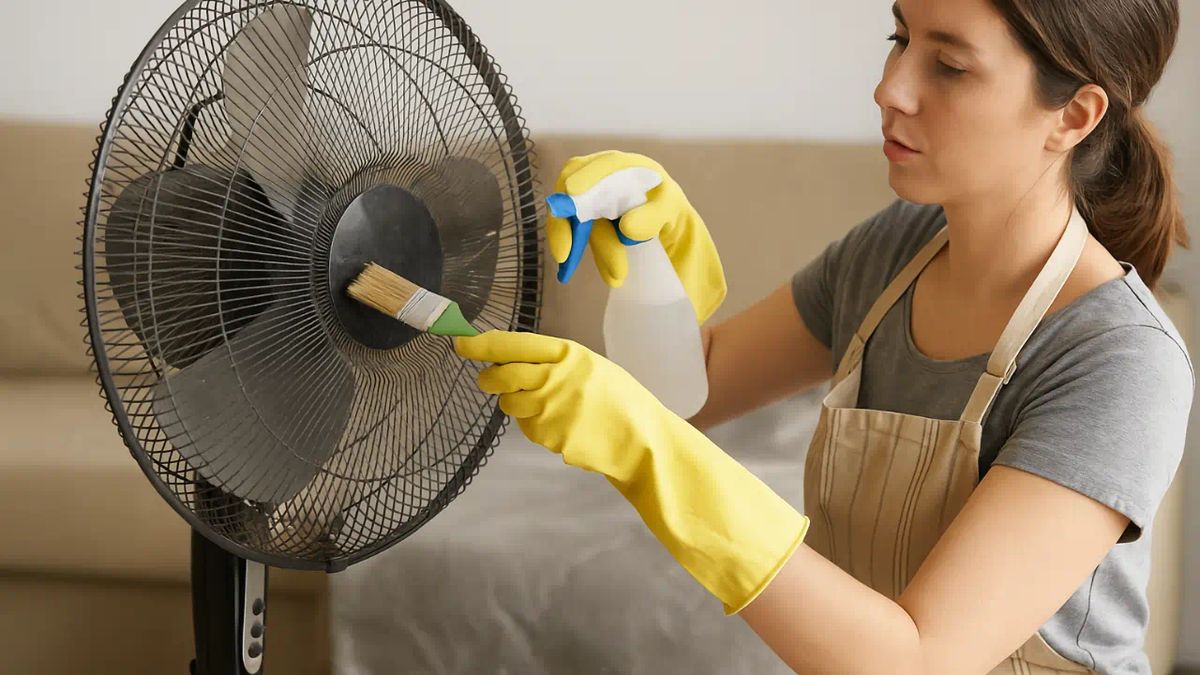 Mẹo vệ sinh quạt điện không cần tháo lồng, sạch bụi chỉ trong vài phút